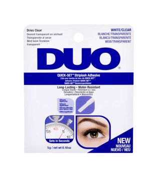 DUO - Quick-Set Striplash Artificial Eyelash Adhesive - White/Clear