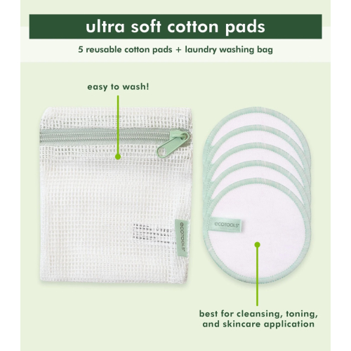 Ecotools - Reusable cotton makeup remover pads