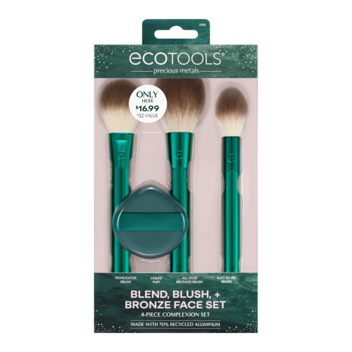 Ecotools - *Holidays* - Brush set Blend, Blush, + Bronze Face Set