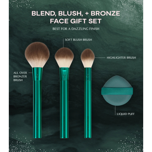 Ecotools - *Holidays* - Brush set Blend, Blush, + Bronze Face Set