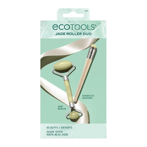 Ecotools - *Holidays* - Facial roller and eye contour roller set Jade Roller Duo