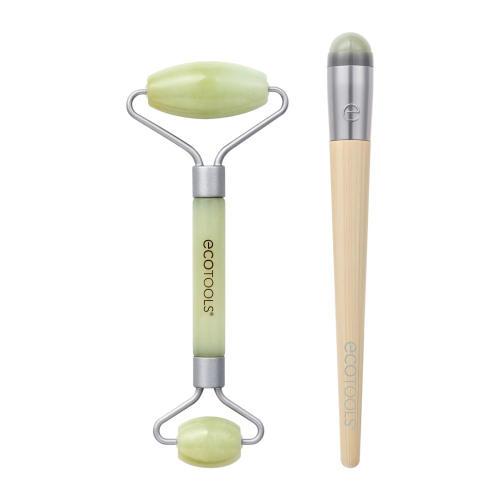 Ecotools - *Holidays* - Facial roller and eye contour roller set Jade Roller Duo