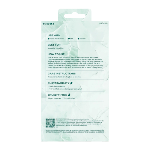Ecotools - *Holidays* - Facial roller and eye contour roller set Jade Roller Duo