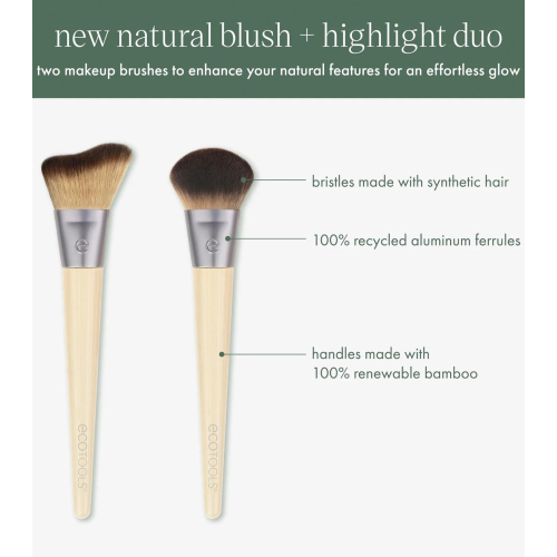 Ecotools - *New Natural* - Brush set Blush & Highlight Duo