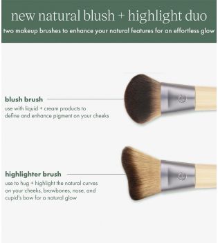 Ecotools - *New Natural* - Brush set Blush & Highlight Duo