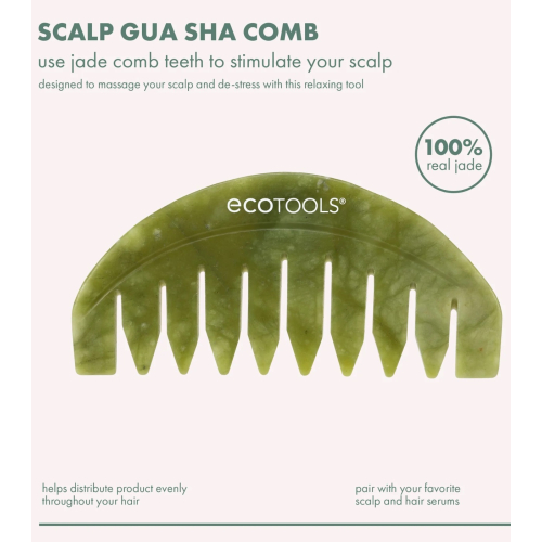 Ecotools - Comb Gua Sha for Scalp Jade