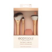 Ecotools - *Precious Metals* - Set of 3 brushes + Sponge