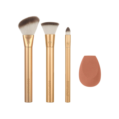 Ecotools - *Precious Metals* - Set of 3 brushes + Sponge