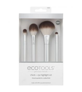 Ecotools - *Precious Metals* - Set of 4 brushes Cheek + Eye Highlight