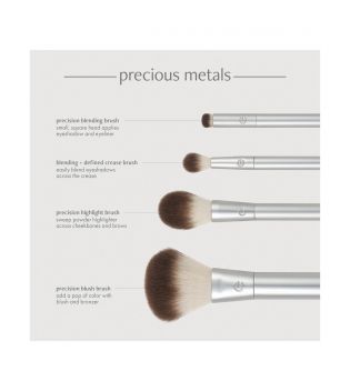 Ecotools - *Precious Metals* - Set of 4 brushes Cheek + Eye Highlight