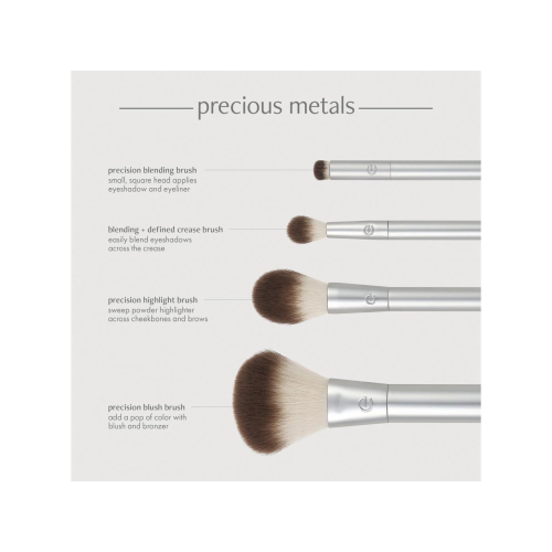 Ecotools - *Precious Metals* - Set of 4 brushes Cheek + Eye Highlight