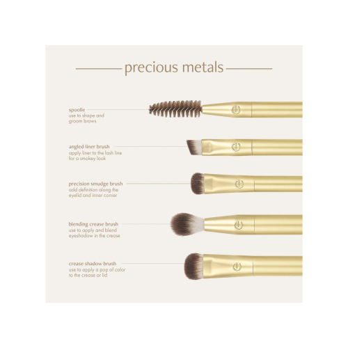 Ecotools - *Precious Metals* - Set of 5 brushes Brightening Eye