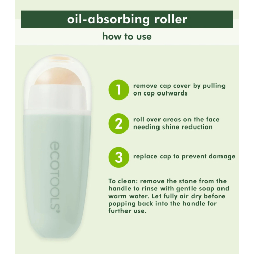 Ecotools - Absorbent Facial Roller Resuable Mattifying Stone