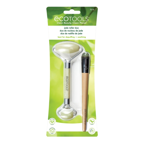 Ecotools - Facial roller and eye contour roller set Jade