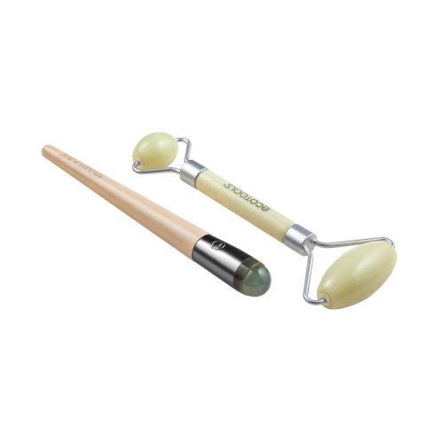 Ecotools - Facial roller and eye contour roller set Jade