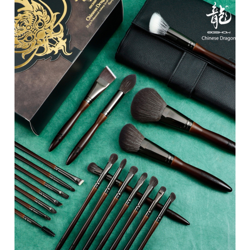 Eigshow - *Chinese Dragon* - Set of 20 makeup brushes - Ebony