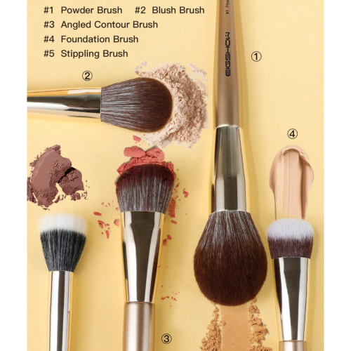Eigshow - *Monarch Butterfly* - Set of 16 makeup brushes