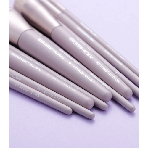 Eigshow - *Morandi Series* - Set 10 makeup brushes Ready To Roll - Lilac