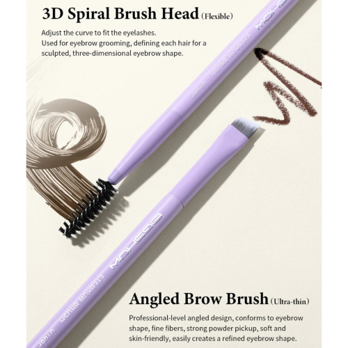 Eigshow - *Purple* - Double-ended eyebrow brush - D108P