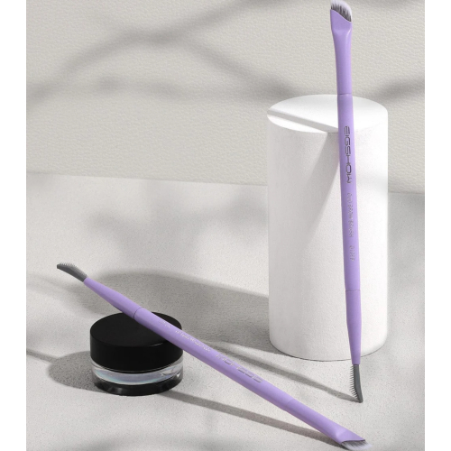 Eigshow - *Purple* - Double-ended brush for eyeliner and eyebrows - D109P