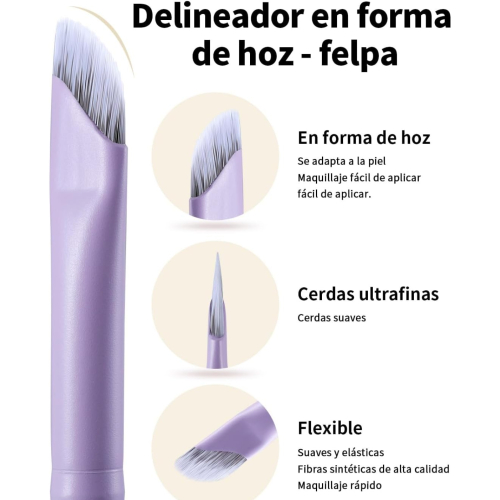 Eigshow - *Purple* - Eyeliner Brush - E865MP