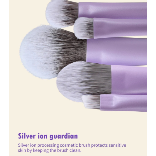 Eigshow - *Purple* - 5-Piece Makeup Brush Set DayPlus