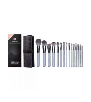 Eigshow - Set 15 makeup brushes Jade Series - Agate Grey
