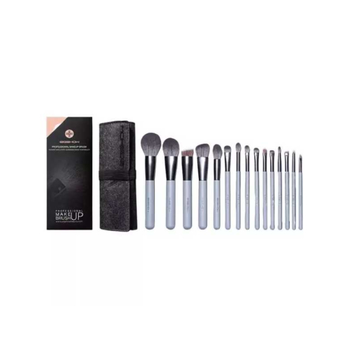Eigshow - Set 15 makeup brushes Jade Series - Agate Grey