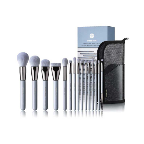 Eigshow - Set 15 makeup brushes Jade Series - Baby Blue