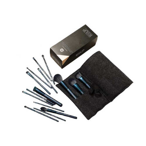 Eigshow - Set 15 makeup brushes Jade Series - Turmaline Blue