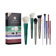 Eigshow - Set 9 makeup brushes Pro - Colorful