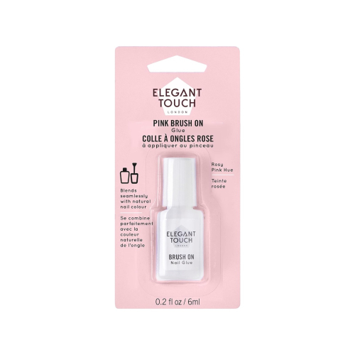 Elegant Touch - Nail Glue Brush On - Pink