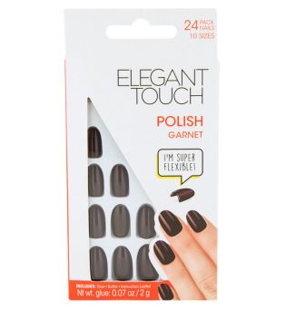 Elegant Touch - Polish Fake nails - Garnet