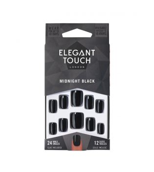 Elegant Touch - False Nails Colour Nails - Midnight Black