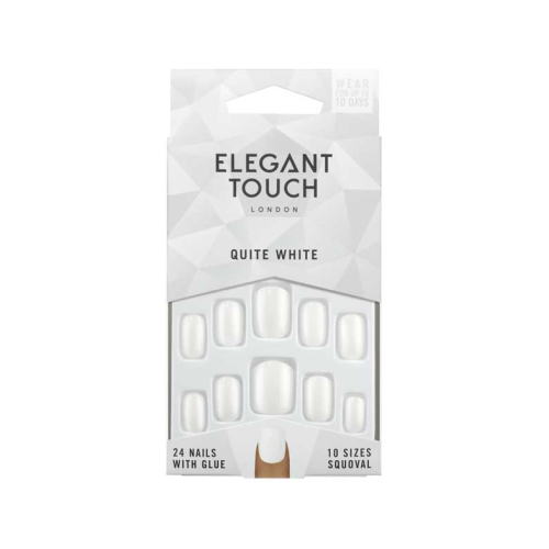 Elegant Touch - Colour Nails Artificial Nails - Quite White