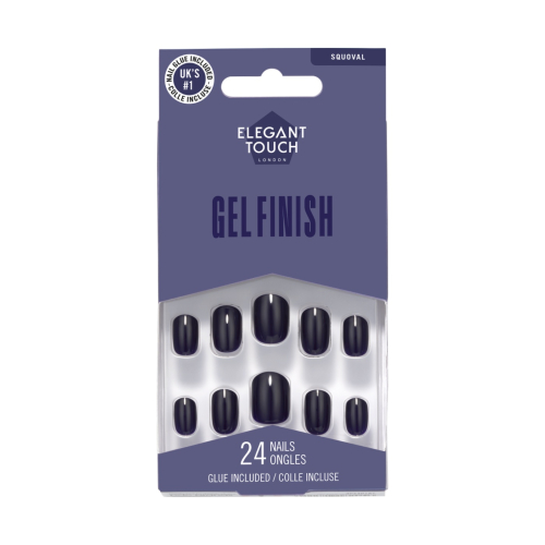 Elegant Touch - False Nails Gel Finish - Inky Blue
