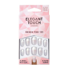 Elegant Touch - Natural French Fake nails - 103: Medium Pink