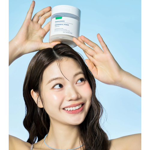 Eqqualberry - *Swimming Pool* - Moisturizing and Soothing Toning Pads - 70 pads