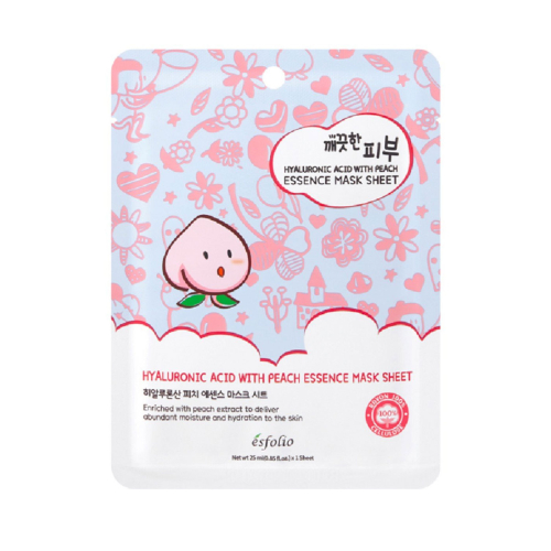 Esfolio - Mask Essence Mask Sheet - Hyaluronic acid and peach