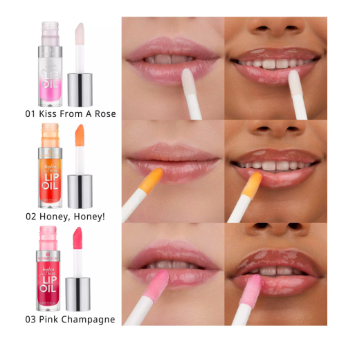 essence - Lip Oil Hydra Kiss - 01: Kiss From A Rose