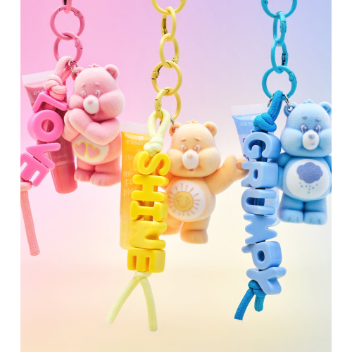 essence - *Care Bears* - Lip gloss with keychain - 03: More Fun, Please