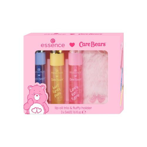 essence - *Care Bears* - Trio of lip oils with keychain