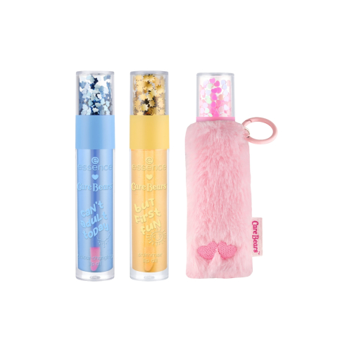 essence - *Care Bears* - Trio of lip oils with keychain