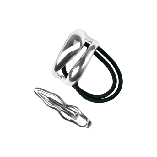 essence - *Crystal Crush* - Scrunchie and Hair Clip Duo