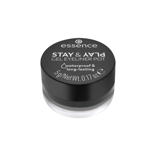 essence - Gel Eyeliner Stay & Play Waterproof - 01: Black