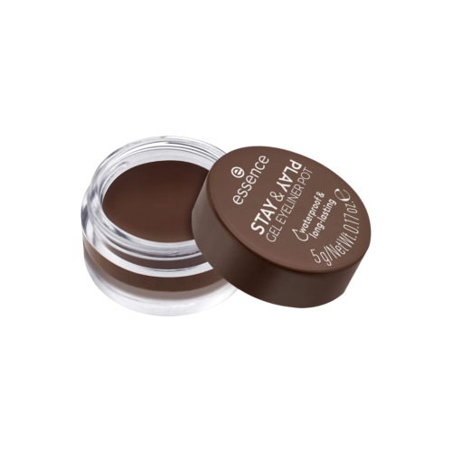essence - Gel Eyeliner Stay & Play Waterproof - 02: Brown