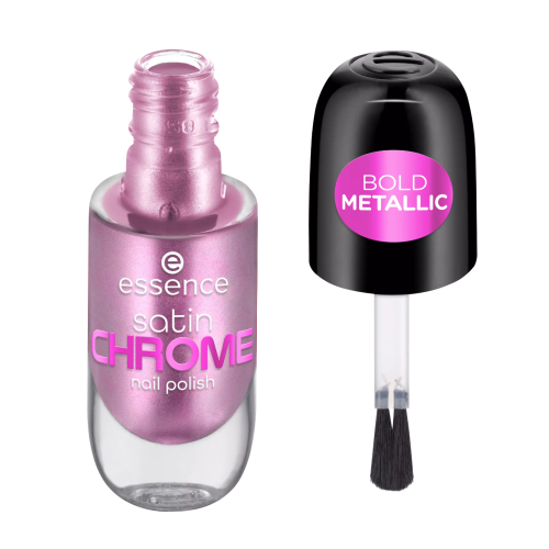 essence - Satin Chrome nail polish - 02: Artificial Pinktelligence
