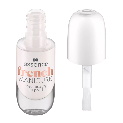 essence - Nail polish Sheer Beauty MANICURE french - 02:  Rosé on Ice