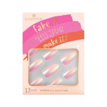 essence - *Fake it \'till you make it* - Fake nails - 01: Holo There!