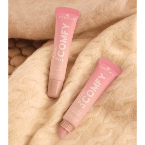 essence - *Feelin' Comfy* - Peptide Lip Gloss - 01: Strawberry Self-love